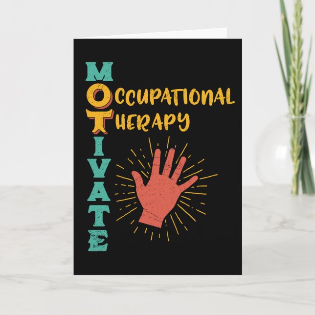 Tarjeta Motive al terapeuta de la terapia profesional de (Anverso)