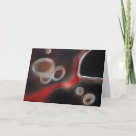 Tarjeta Motivo Arterial: Resumen Negro, Blanco y Rojo