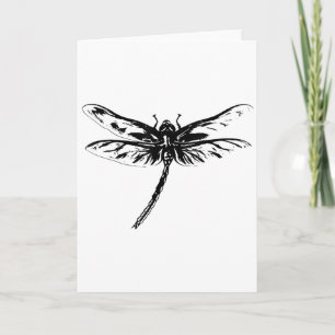 Tarjeta Motivo de insecto libélula Alas coloridas Insectos