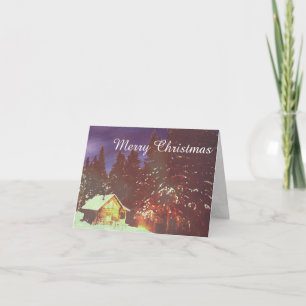 Tarjeta Motivo para la Navidad invierno mágico