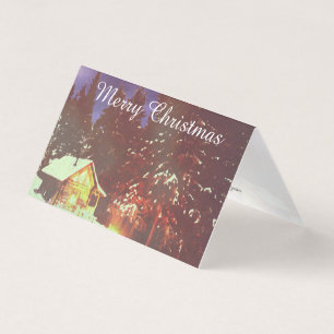 Tarjeta Motivo para la Navidad invierno maravilloso