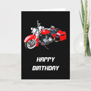 Tarjeta Moto de Touring Rojo