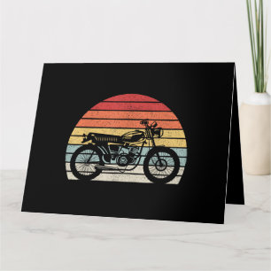 Tarjeta Moto retro vintage