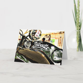Tarjeta Moto vintage de la serie M de Velocette