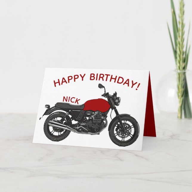 Tarjeta Motocicleta (Anverso)