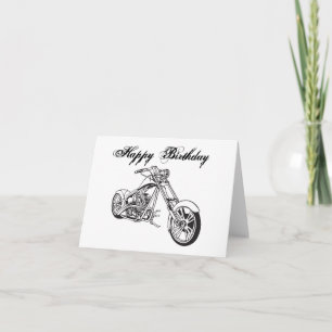 Tarjeta Motocicleta..2, Feliz cumpleaños