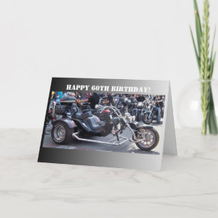 Tarjeta Motocicleta 60º cumpleaños
