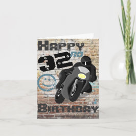 Tarjeta Motocicleta "Cumpleaños 32nf Todavía Lo Tiene