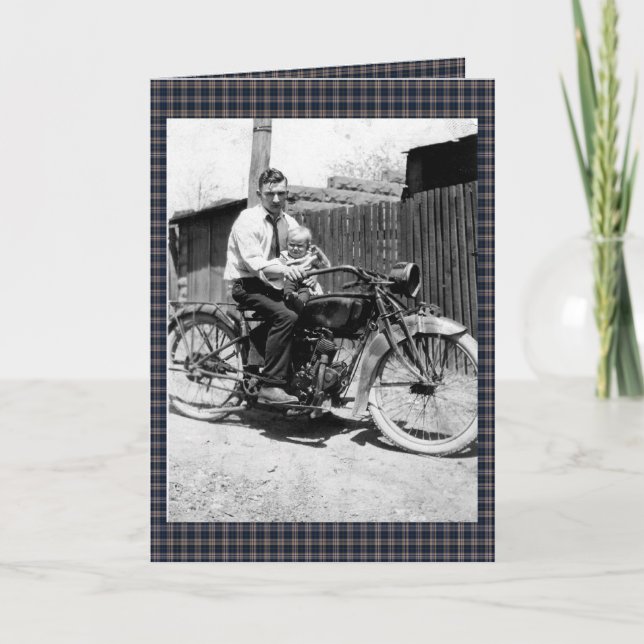 Tarjeta Motocicleta de los años 20 (Anverso)