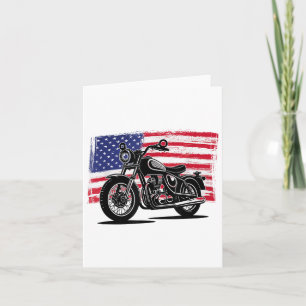Tarjeta Motocicleta Motociclista Bandera Cristiana Estadou