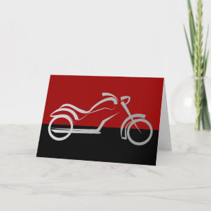 Tarjeta motocicleta motorista