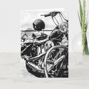 Tarjeta Motociclista ciclista americano hizo V-Twin cumple