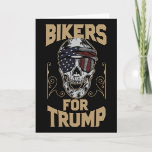 Tarjeta Motociclista de motocicletas para voces pro Trump