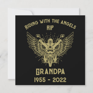 Tarjeta Motociclista Funeral En Memoria