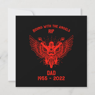 Tarjeta Motociclista Funeral En Memoria