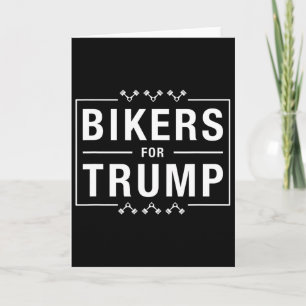 Tarjeta Motociclistas por Trump Republicano Conservador Mo