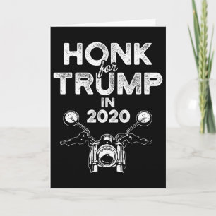 Tarjeta Motociclistas Pro Trump 2020 Bocina Piloto De Moto