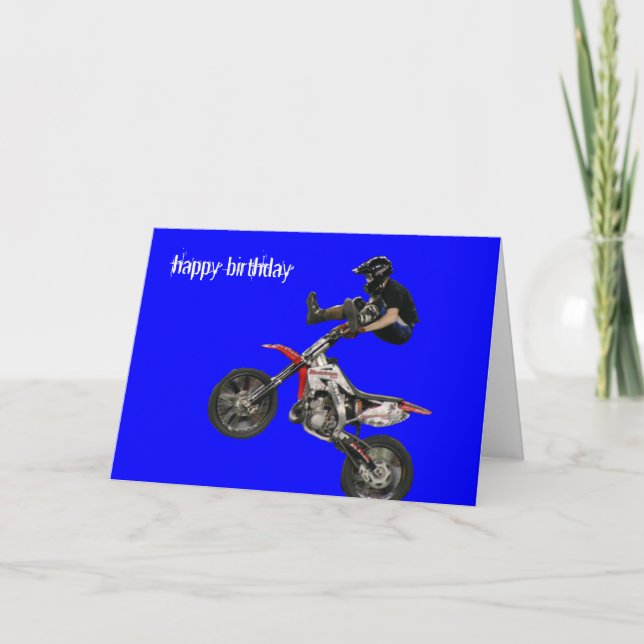 Tarjeta motocrós aéreo #6 (Anverso)