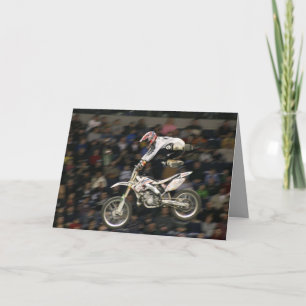 Tarjeta motocrós aéreo #7 con la muchedumbre