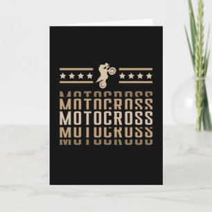 Tarjeta Motocross Bike Motorcycle Biker Dirt Funny Gift