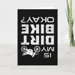 Tarjeta Motocross Biker Dirt Bike Motorcycle Funny Gift