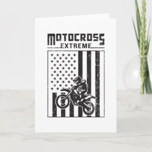 Tarjeta Motocross Biker Dirt Motorcycle Funny Gift Idea