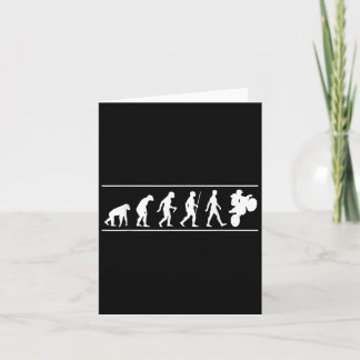 Tarjeta Motocross Evolution Dirt Bike Rider Funny
