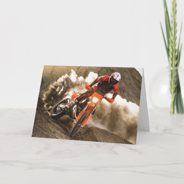 Tarjeta Motocross Rider (Anverso)