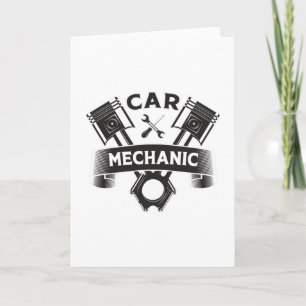Tarjeta Motor mecánico del coche Mechanics Garage Gift Ide