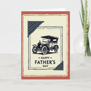 Tarjeta Motorizada Día del Padre Monocromo
