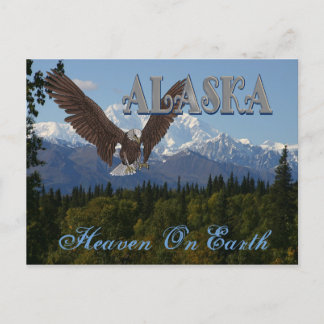 Tarjeta Mount McKinley en el parque nacional de Al