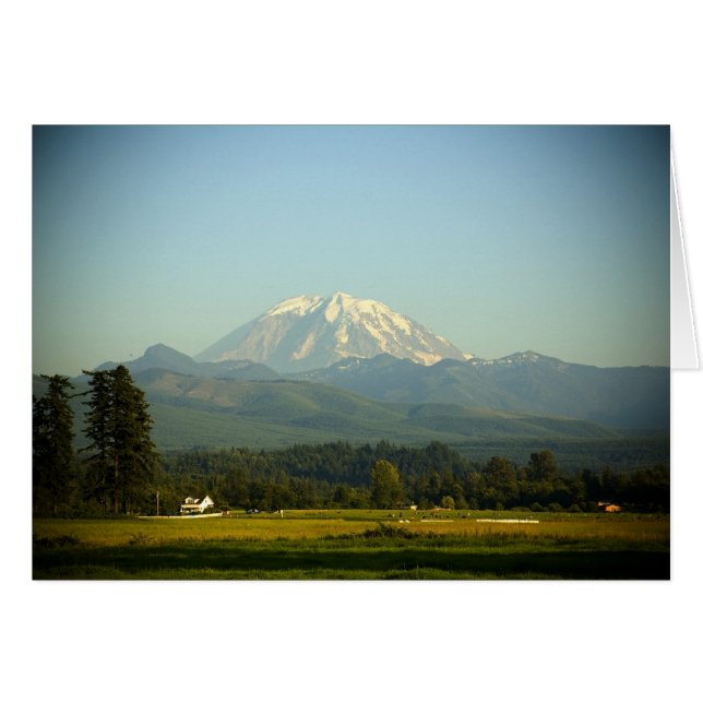 Tarjeta Mount Rainier (Anverso (Horizontal))
