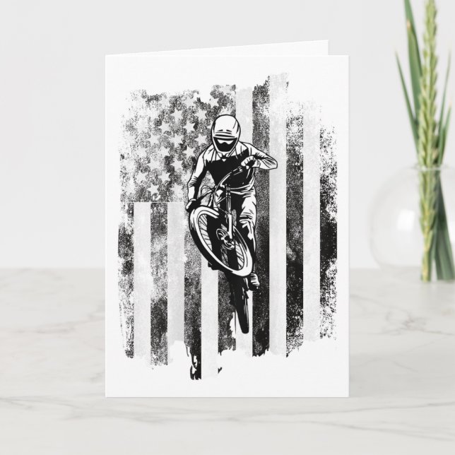 Tarjeta Mountain Bike, Mtb Downhill Biking  (Anverso)