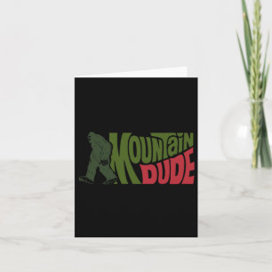 Tarjeta Mountain Dude Funny Bigfoot Sasquatch Paseos