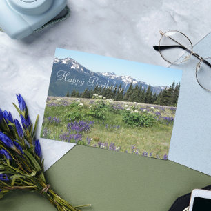 Tarjeta Mountain Meadow Wildflowers Birday