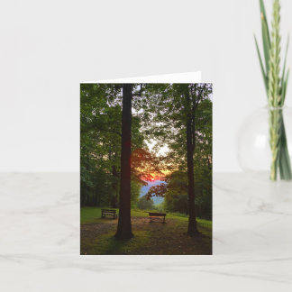 Tarjeta mountain sunset notecard (blank inside)