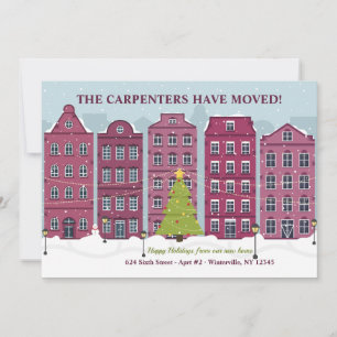 Tarjeta móvil de vacaciones de ciudad para Navidad