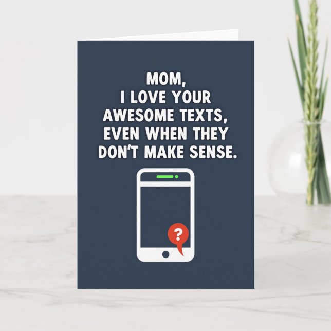 Tarjeta móvil dulce día de la madre (Anverso)