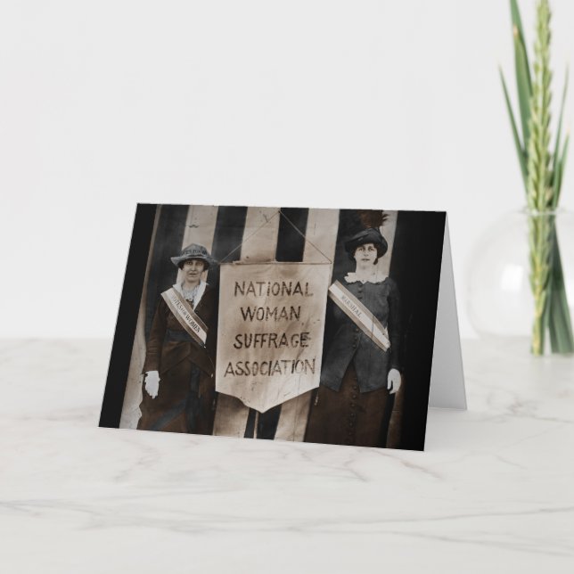 Tarjeta Movimiento de Sufragio Femenino (Anverso)