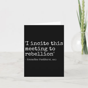 Tarjeta Movimiento I Incita Esta Reunión A La Rebelión