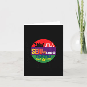 Tarjeta Movimiento Laboral UTLA SEIU AALA Tiene Al Pueblo 