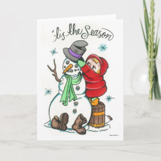 Tarjeta Mr. Snowman