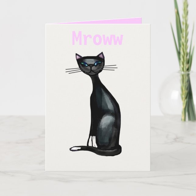Tarjeta Mroww significa que te amo (Anverso)