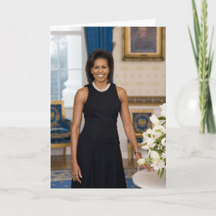 Tarjeta MrsObamaPortrait