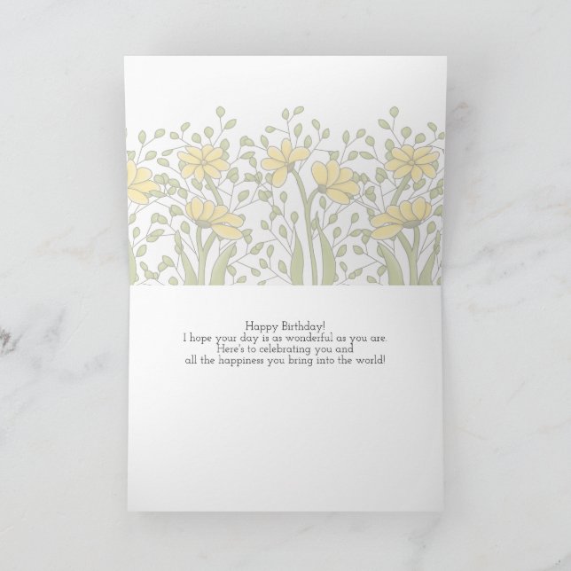 Tarjeta Ms Bren Birthday Card (Interior)