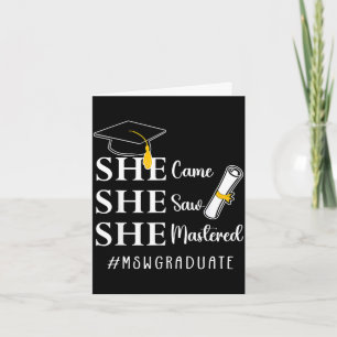 Tarjeta Msw maestría maestría en trabajo social