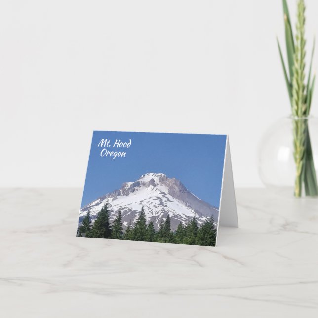 Tarjeta Mt. Hood Oregon Ski Bowl (Anverso)