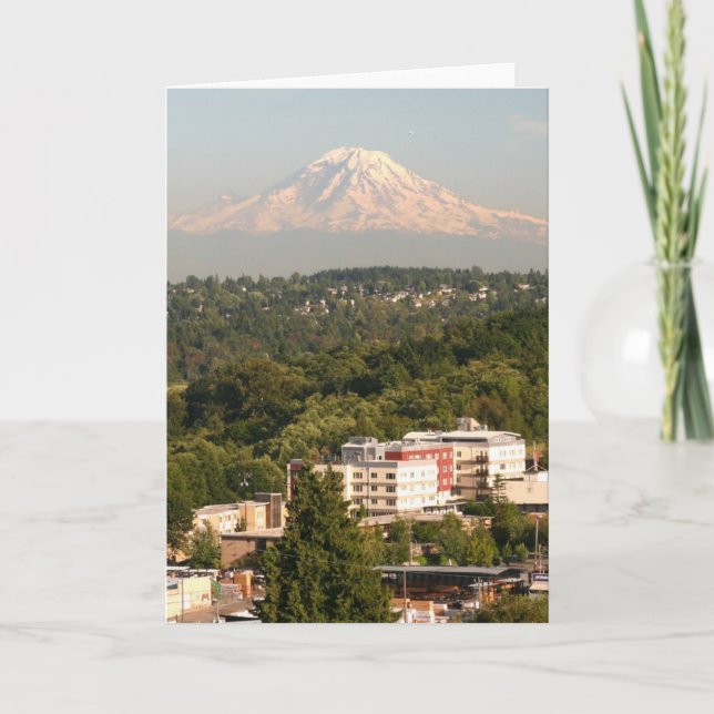 Tarjeta Mt. Rainer en Seattle (Anverso)