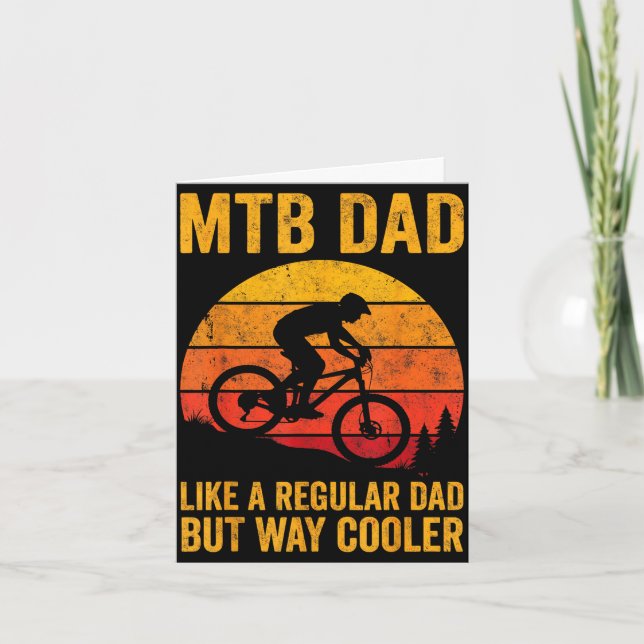 Tarjeta Mtb bicicleta de montaña papá como uno regular per (Anverso)