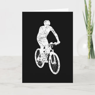 Tarjeta MTB Bicicleta Mountain Biker Retro Regalo